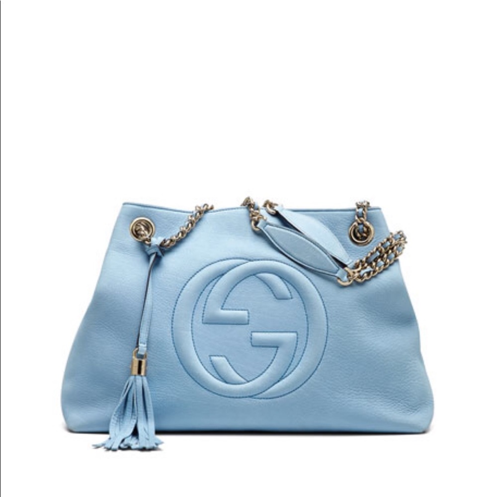 Gucci Soho Nubuck Medium Chain-Strap Tote Bag